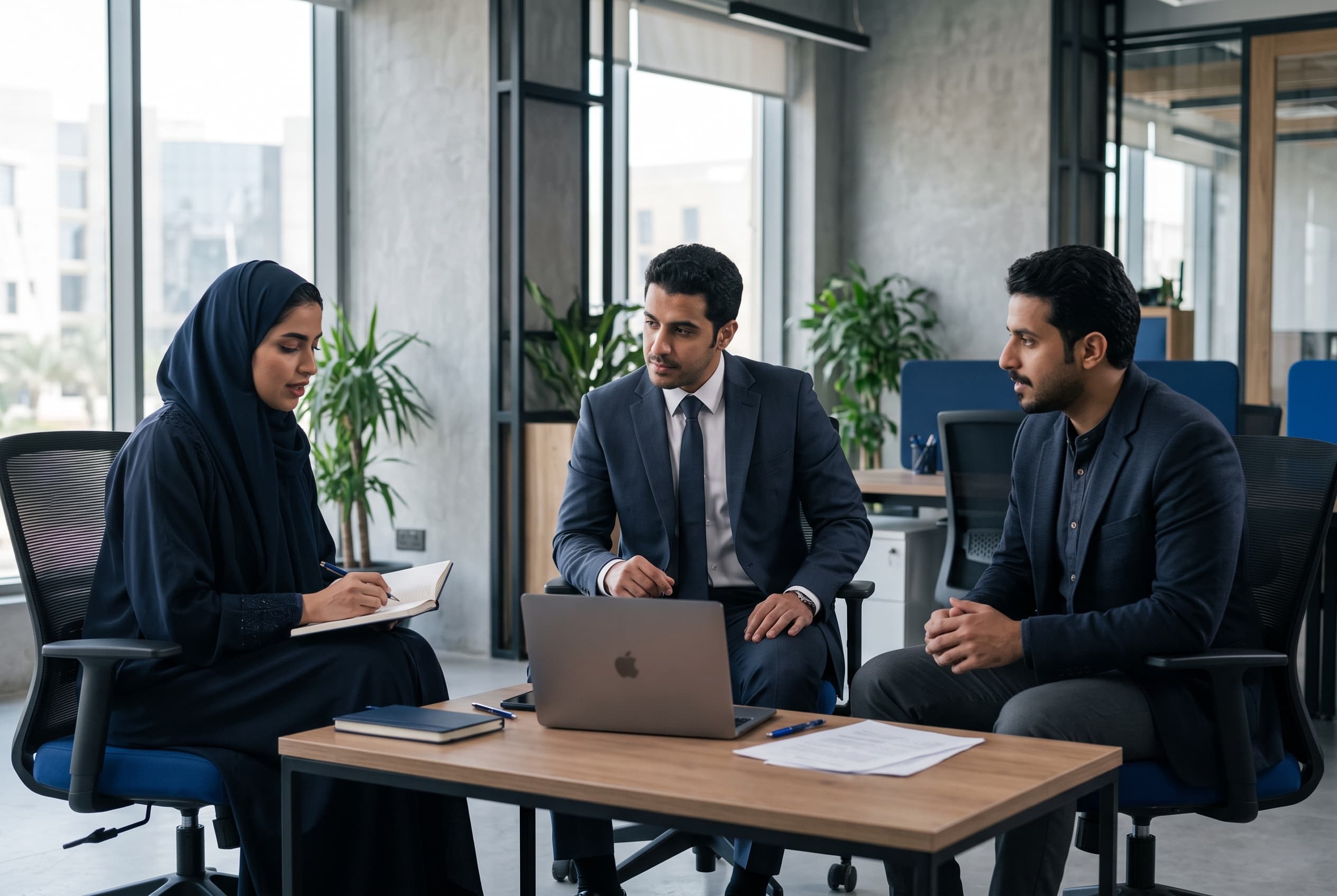 مشهد عمل في الأنشطة الخدمية